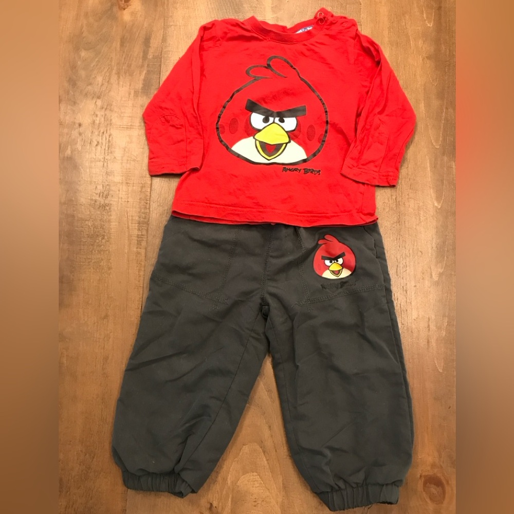 Angry Birds Red Long Sleeve Shirt and Pants Set